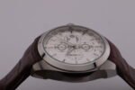 New Tissot 1853 Couturier Tachymeter Chronograph Quartz Men's Wrist Watch White Dial Brown Strap - Image 7