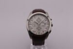 New Tissot 1853 Couturier Tachymeter Chronograph Quartz Men's Wrist Watch White Dial Brown Strap - Image 4