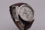 New Tissot 1853 Couturier Tachymeter Chronograph Quartz Men's Wrist Watch White Dial Brown Strap - Image 2