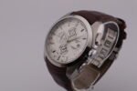 New Tissot 1853 Couturier Tachymeter Chronograph Quartz Men's Wrist Watch White Dial Brown Strap - Image 3