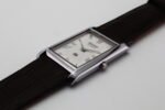 Refurbished Vintage Seiko Slim Tank Men's Wrist Watch White Dial With Dark Brown Strap - Image 6