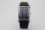 Refurbished Vintage Seiko Slim Tank Men's Wrist Watch Blue Dial With Dark Brown Strap - Image 4