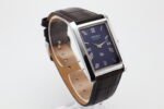 Refurbished Vintage Seiko Slim Tank Men's Wrist Watch Blue Dial With Dark Brown Strap - Image 2