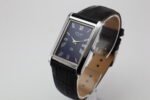 Refurbished Vintage Seiko Slim Tank Men's Wrist Watch Blue Dial With Black Strap - Image 3