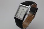 Refurbished Vintage Seiko Slim Tank Men's Wrist Watch White Dial With Black Strap - Image 3