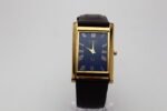 Refurbished Vintage Seiko Slim Tank Men's Wrist Watch Blue Dial With Dark Brown Strap - Image 4