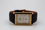 Refurbished Vintage Seiko Slim Tank Men's Wrist Watch White Dial With Dark Brown Strap - Image 5