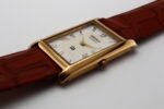 Refurbished Vintage Seiko Slim Tank Men's Wrist Watch White Dial With Light Brown Strap - Image 6
