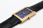 Refurbished Vintage Seiko Slim Tank Men's Wrist Watch Blue Dial With Black Strap - Image 6