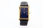 Refurbished Vintage Seiko Slim Tank Men's Wrist Watch Blue Dial With Black Strap - Image 4