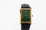 Refurbished Vintage Seiko Slim Tank Men's Wrist Watch Green Dial With Black Strap - Image 4