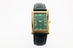 Refurbished Vintage Seiko Slim Tank Men's Wrist Watch Green Dial With Green Strap - Image 7
