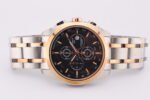 New Tissot 1853 Couturier Tachymeter Chronograph Quartz Men's Wrist Watch Black Dial Silver-Rose Gold Chain - Image 9