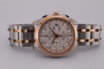 New Tissot 1853 Couturier Tachymeter Chronograph Quartz Men's Wrist Watch White Dial Silver-Rose Gold Chain - Image 8