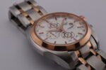 New Tissot 1853 Couturier Tachymeter Chronograph Quartz Men's Wrist Watch White Dial Silver-Rose Gold Chain - Image 6