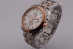 New Tissot 1853 Couturier Tachymeter Chronograph Quartz Men's Wrist Watch White Dial Silver-Rose Gold Chain - Image 3