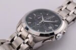 New Tissot 1853 Couturier Tachymeter Chronograph Quartz Men's Wrist Watch Black Dial Silver Chain - Image 6