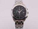 New Tissot 1853 Couturier Tachymeter Chronograph Quartz Men's Wrist Watch Black Dial Silver Chain