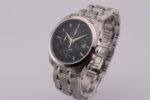 New Tissot 1853 Couturier Tachymeter Chronograph Quartz Men's Wrist Watch Black Dial Silver Chain - Image 3