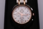 New Tissot 1853 Couturier Tachymeter Chronograph Quartz Men's Wrist Watch White Dial Silver-Rose Gold Chain - Image 14
