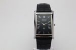 Refurbished Vintage Seiko Slim Tank Men's Wrist Watch Black Dial With Black Strap - Image 4