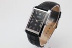 Refurbished Vintage Seiko Slim Tank Men's Wrist Watch Black Dial With Black Strap - Image 3