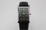 Refurbished Vintage Seiko Slim Tank Men's Wrist Watch Green Dial With Black Strap - Image 4