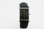Refurbished Vintage Seiko Slim Tank Men's Wrist Watch Green Dial With Green Strap - Image 4