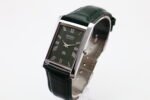 Refurbished Vintage Seiko Slim Tank Men's Wrist Watch Green Dial With Green Strap - Image 3