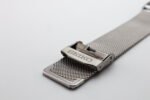 Refurbished Vintage Seiko Slim Tank Men's Wrist Watch Black Dial With Silver Mesh Band - Image 11