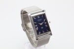 Refurbished Vintage Seiko Slim Tank Men's Wrist Watch Blue Dial With Silver Mesh Band - Image 2