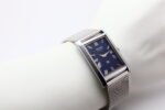 Refurbished Vintage Seiko Slim Tank Men's Wrist Watch Blue Dial With Silver Mesh Band - Image 7