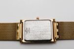Refurbished Vintage Seiko Slim Tank Men's Wrist Watch Green Dial With Gold Mesh Band - Image 12