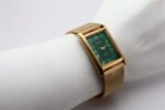 Refurbished Vintage Seiko Slim Tank Men's Wrist Watch Green Dial With Gold Mesh Band - Image 7