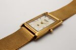 Refurbished Vintage Seiko Slim Tank Men's Wrist Watch White Dial With Gold Mesh Band - Image 11