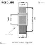 Refurbished Vintage Seiko Slim Tank Men's Wrist Watch Black Dial With Gold Mesh Band - Image 12