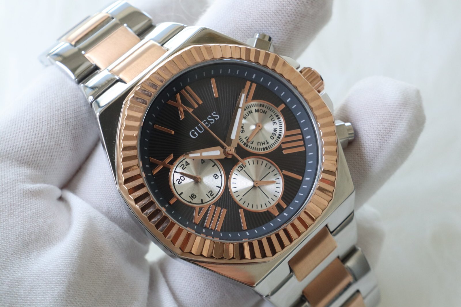 IMG_9195 GUESS MENS 2- TONE MULTIFUNCTION MODEL GW0703G4 (MOD) - Image 1