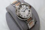 Cartier Ballon Bleu Stainless Steel Watch WHITE DIAL , SILVER CASE , SILVER & GOLD CHAIN (MOD) - Image 3