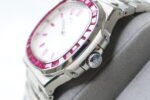 PATEK PHILIPPE NAUTILUS WHITE DIAL PINK DIAMOND (MOD) - Image 6