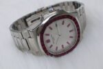 PATEK PHILIPPE NAUTILUS WHITE DIAL PINK DIAMOND (MOD) - Image 7