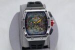 RICHARD MILLE BLACK DIAL SILVER CASE (MOD) - Image 5