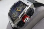 RICHARD MILLE BLACK DIAL SILVER CASE (MOD) - Image 4