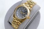 ROLEX GOLD OYSTER BLACK DIAL (MOD) - Image 5