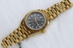 ROLEX GOLD OYSTER BLACK DIAL (MOD) - Image 2