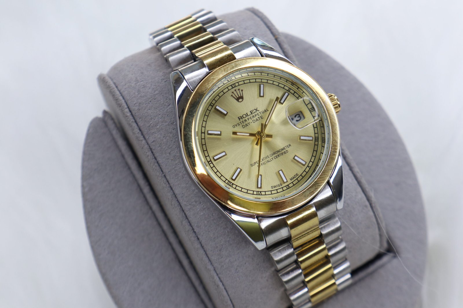 IMG_9466 ROLEX DATEJUST36 GOLD AND SILVER (MOD) - Image 1