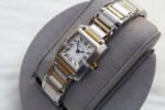 CARTIER TANK FRANCAISE WATCH 18K YELLOW GOLD AND STEEL (MOD) - Image 6