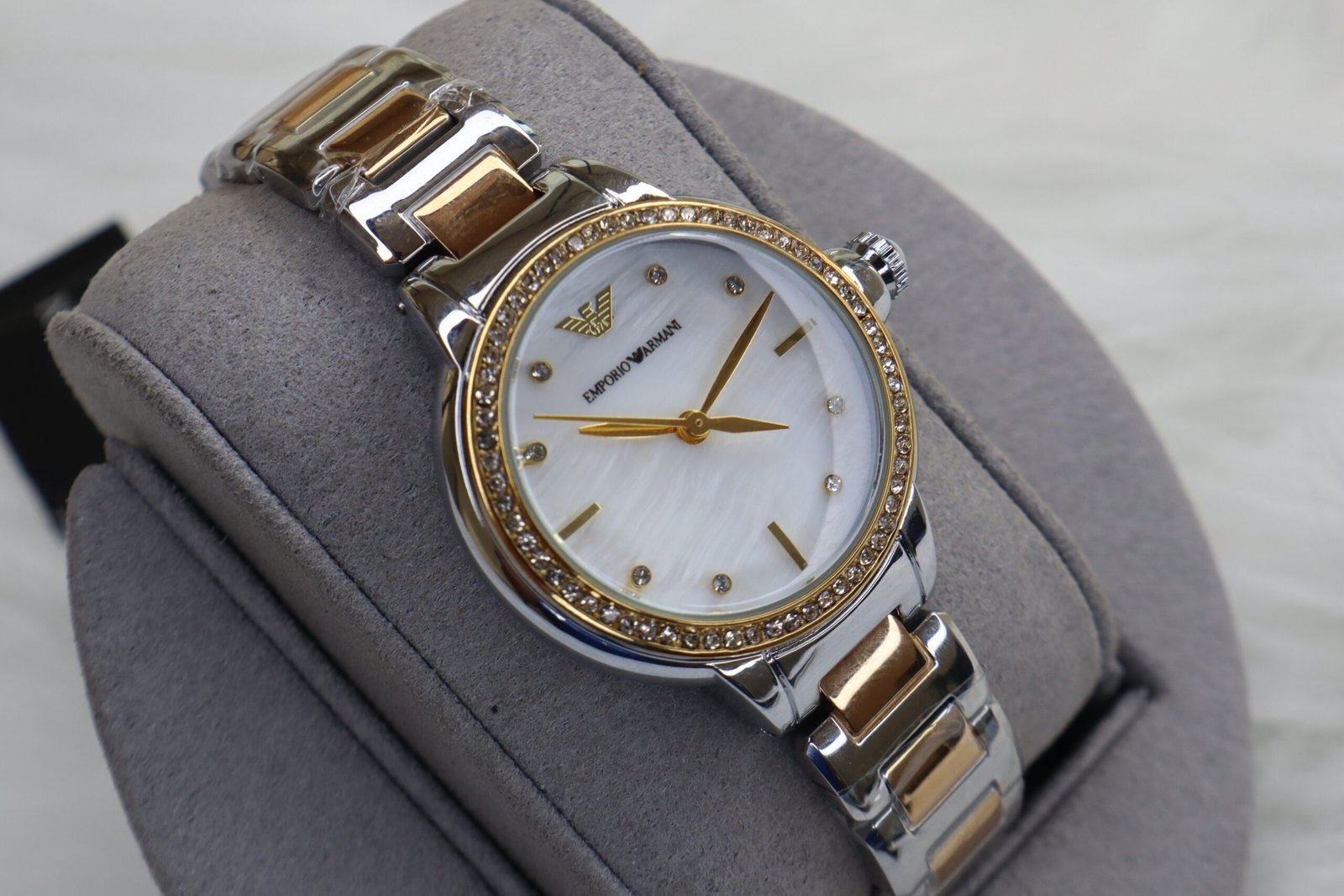 IMG_9558 ARMANI PEARL DIAL DUAL TONE STAINLESS STEEL STRAO AR11524 (MOD) - Image 1