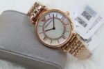 ARMANI AR1907 GOLD TONE WITH WHITE DIAL STONE (MOD) - Image 8