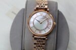 ARMANI AR1907 GOLD TONE WITH WHITE DIAL STONE (MOD) - Image 7
