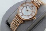 ARMANI AR1907 GOLD TONE WITH WHITE DIAL STONE (MOD) - Image 6